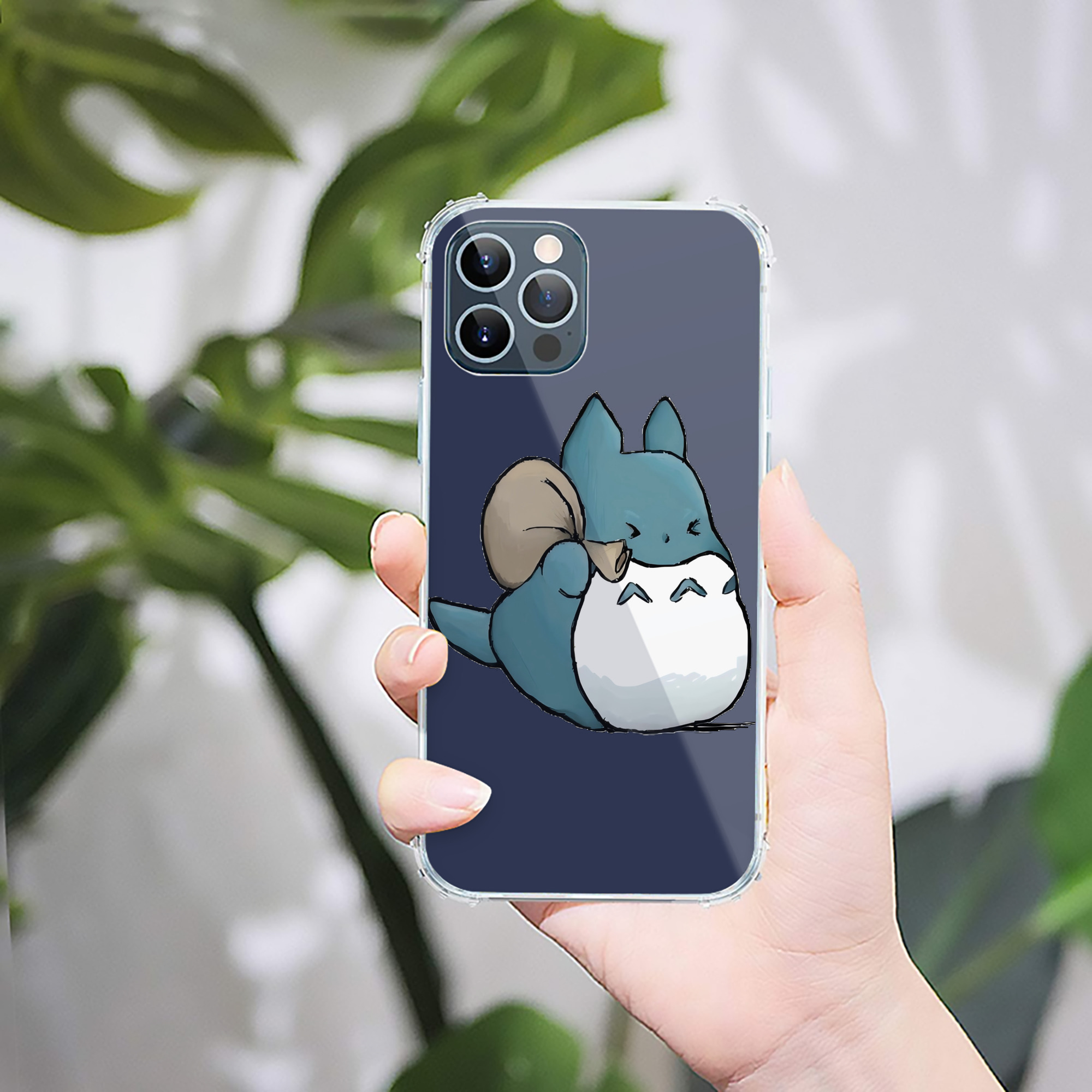 （画像用） となりのトトロ 草壁メイ 草壁サツキ My Neighbor Totoro Satsuki Kusakabe Mei Kusakabe 【iPhone 12シリーズ対応】透明スマホケース（クリアソフトケース）